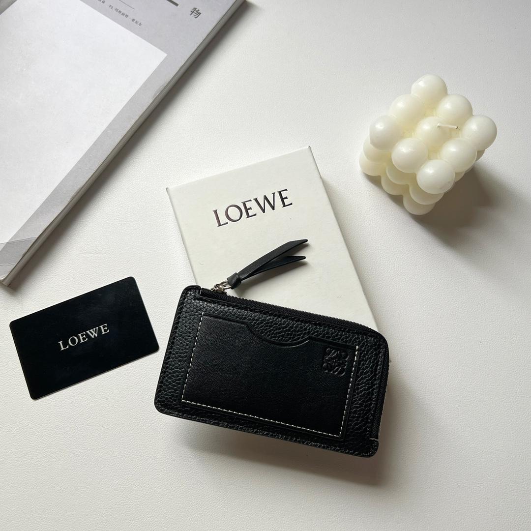 Loewe Coin Cardholder In Soft Grained Calfskin - DopestKickz