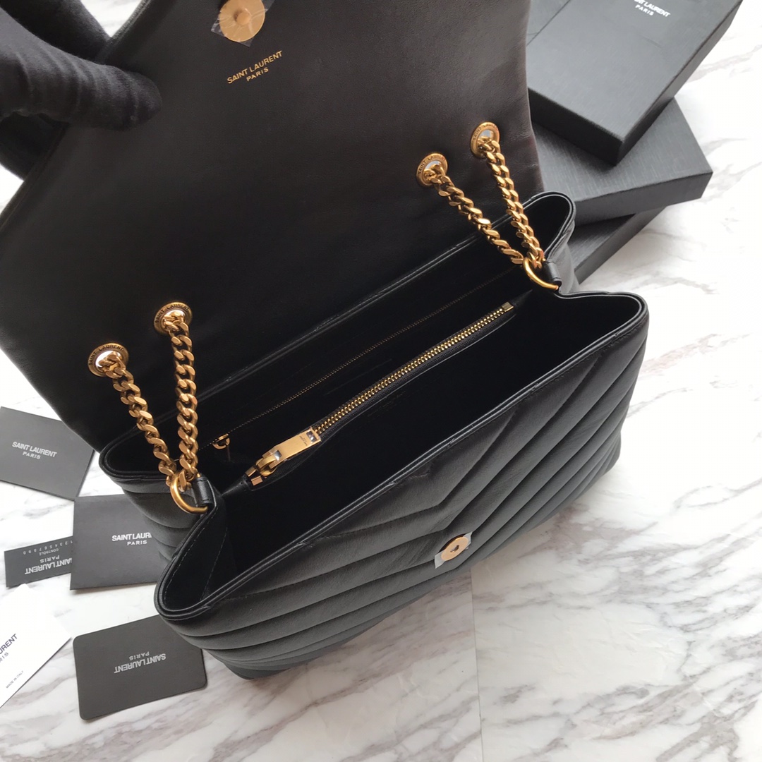 Saint Laurent Loulou Medium Chain Shoulder Bag(32x22x11CM) - DopestKickz