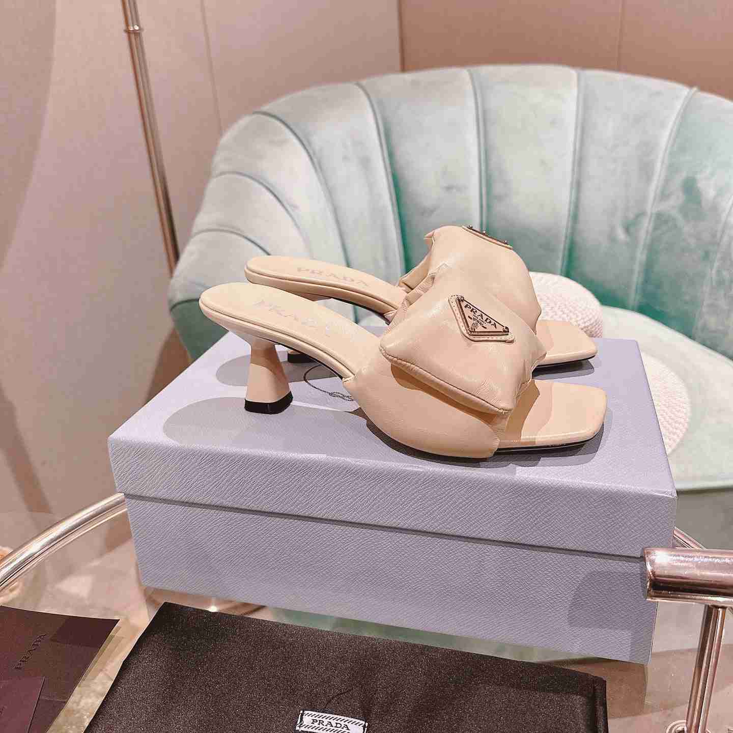 Prada Soft Padded Nappa Sandals - DopestKickz