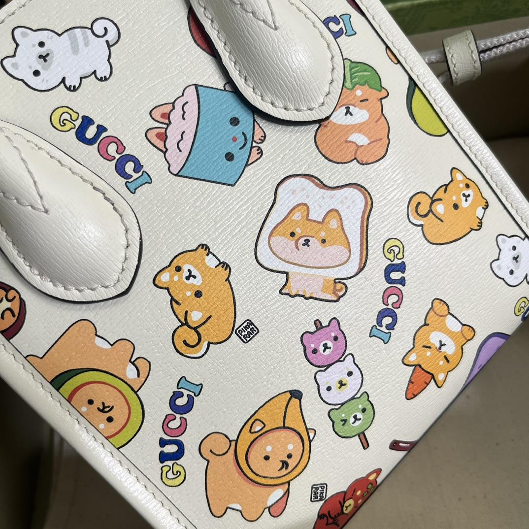 Gucci Animal Print Mini Tote Bag(16-20-7cm) - DopestKickz