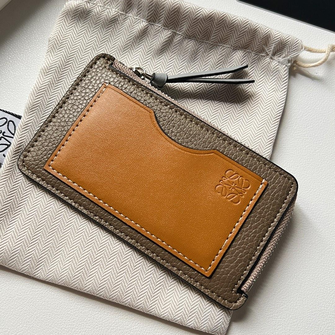 Loewe Coin Cardholder In Soft Grained Calfskin - DopestKickz