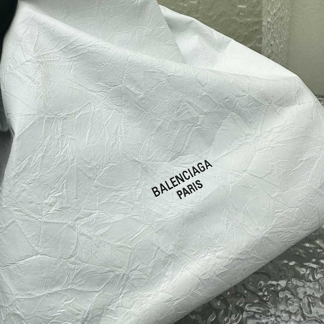 Balenciaga Women's Crush Small Tote Bag In Optic White - DopestKickz