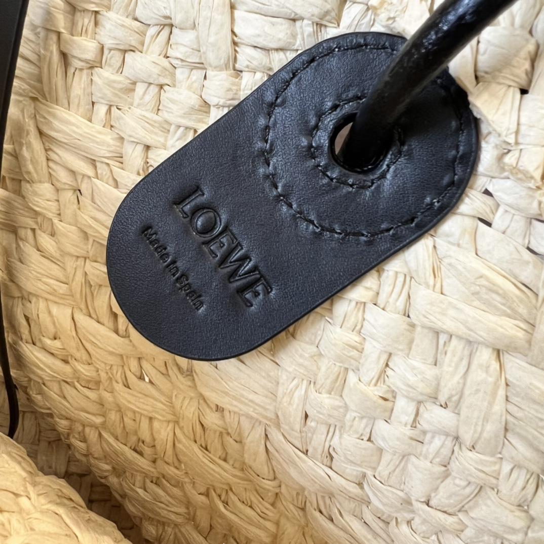 Loewe Small Anagram Basket Bag In Iraca Palm And Calfskin - DopestKickz