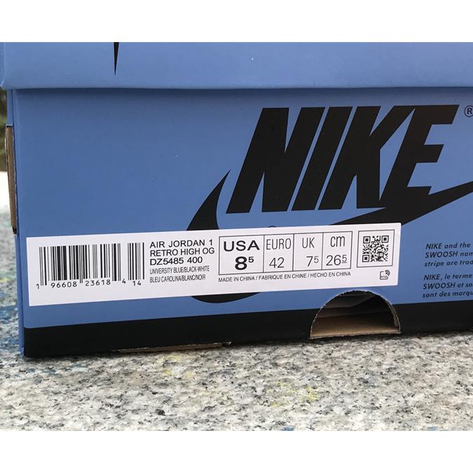  Air Jordan 1 High OG “UNC Toe” Sneaker     DZ5485-400 - DopestKickz