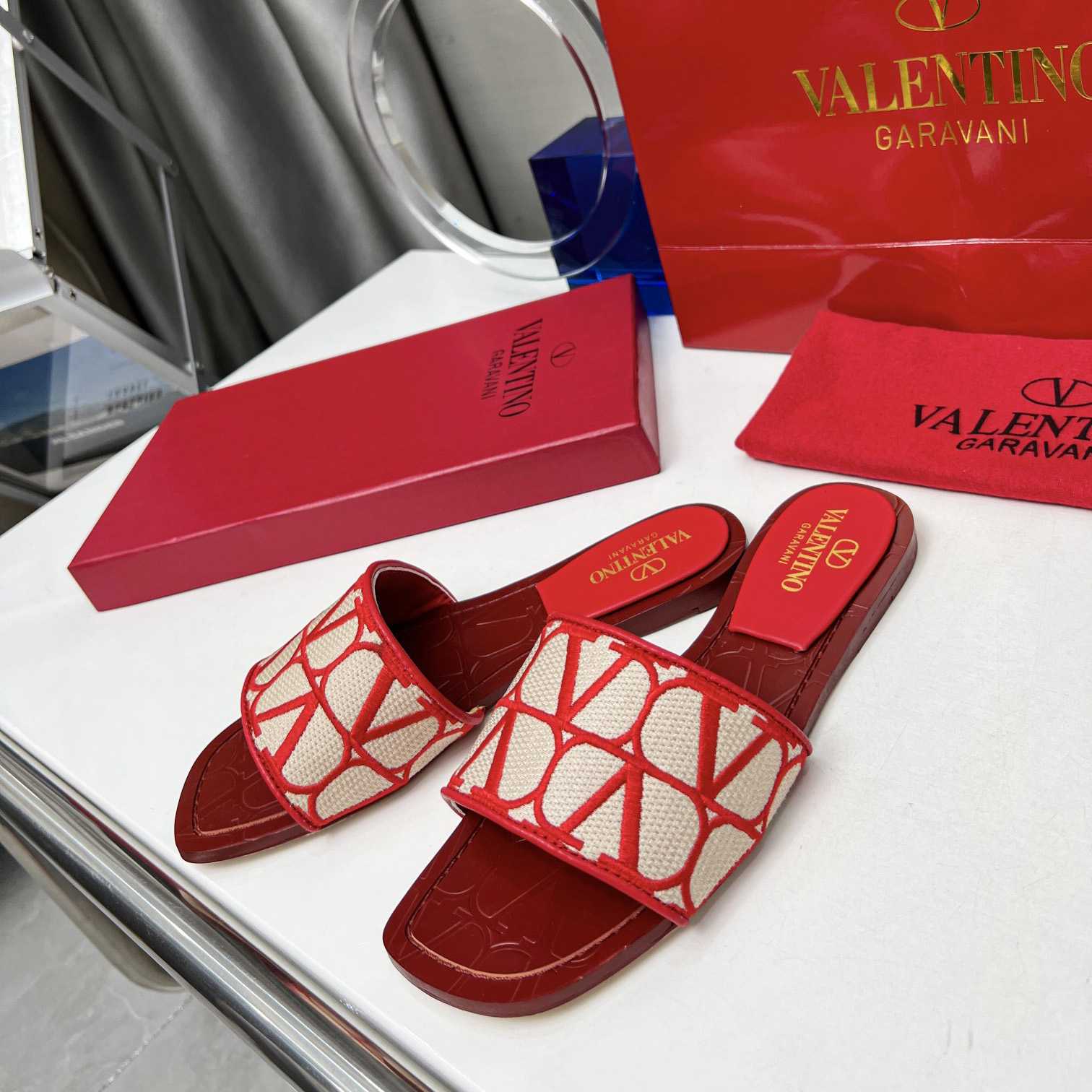 Valenti Toile Iconographe Slide Sandal  - DopestKickz