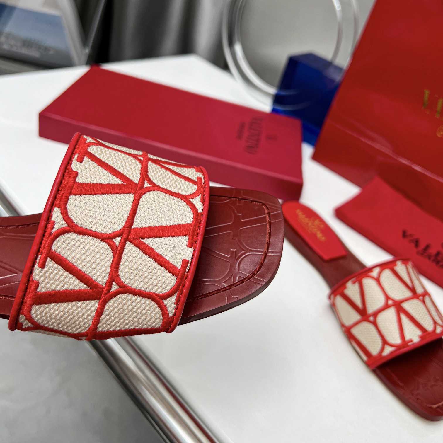 Valenti Toile Iconographe Slide Sandal  - DopestKickz