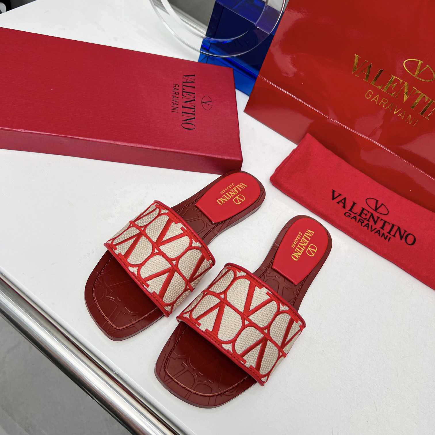 Valenti Toile Iconographe Slide Sandal  - DopestKickz