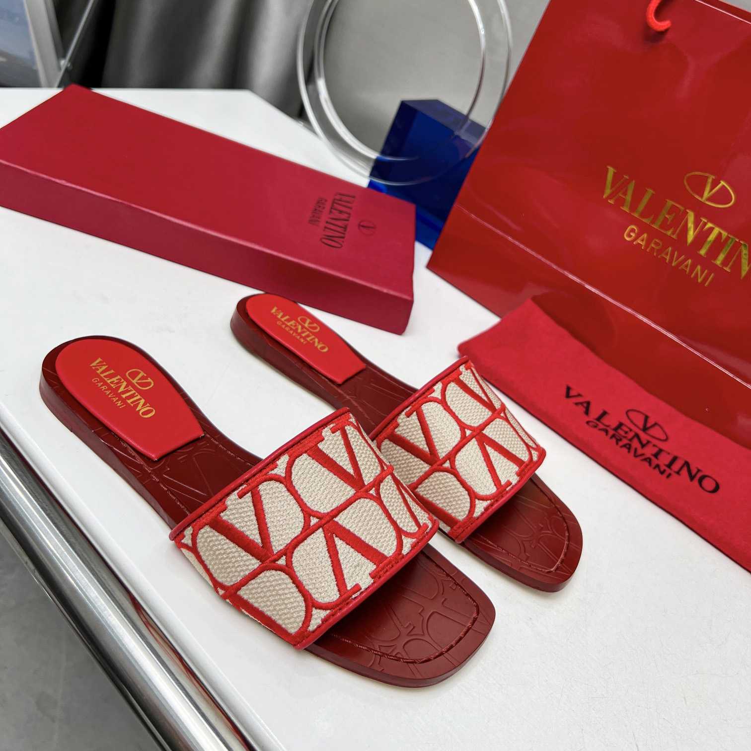 Valenti Toile Iconographe Slide Sandal  - DopestKickz