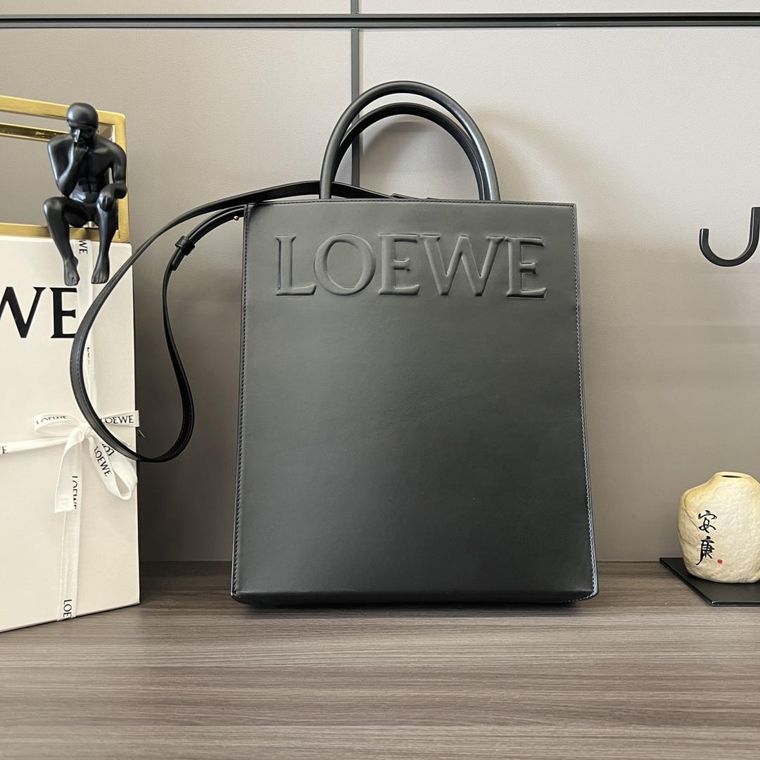 Loewe Standard A4 Tote In Sleek Calfskin - DopestKickz