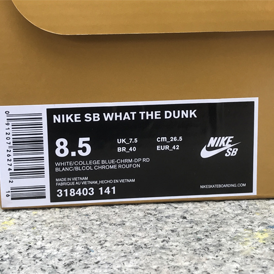 Nike Dunk SB Low What The Dunk  Sneaker       318403-141 - DopestKickz