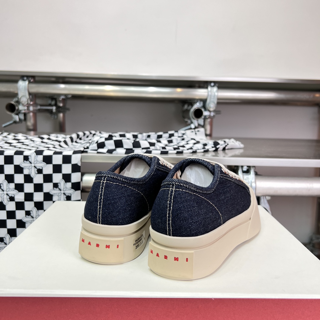 Marni Blue Denim Pablo Lace-up Sneaker - DopestKickz
