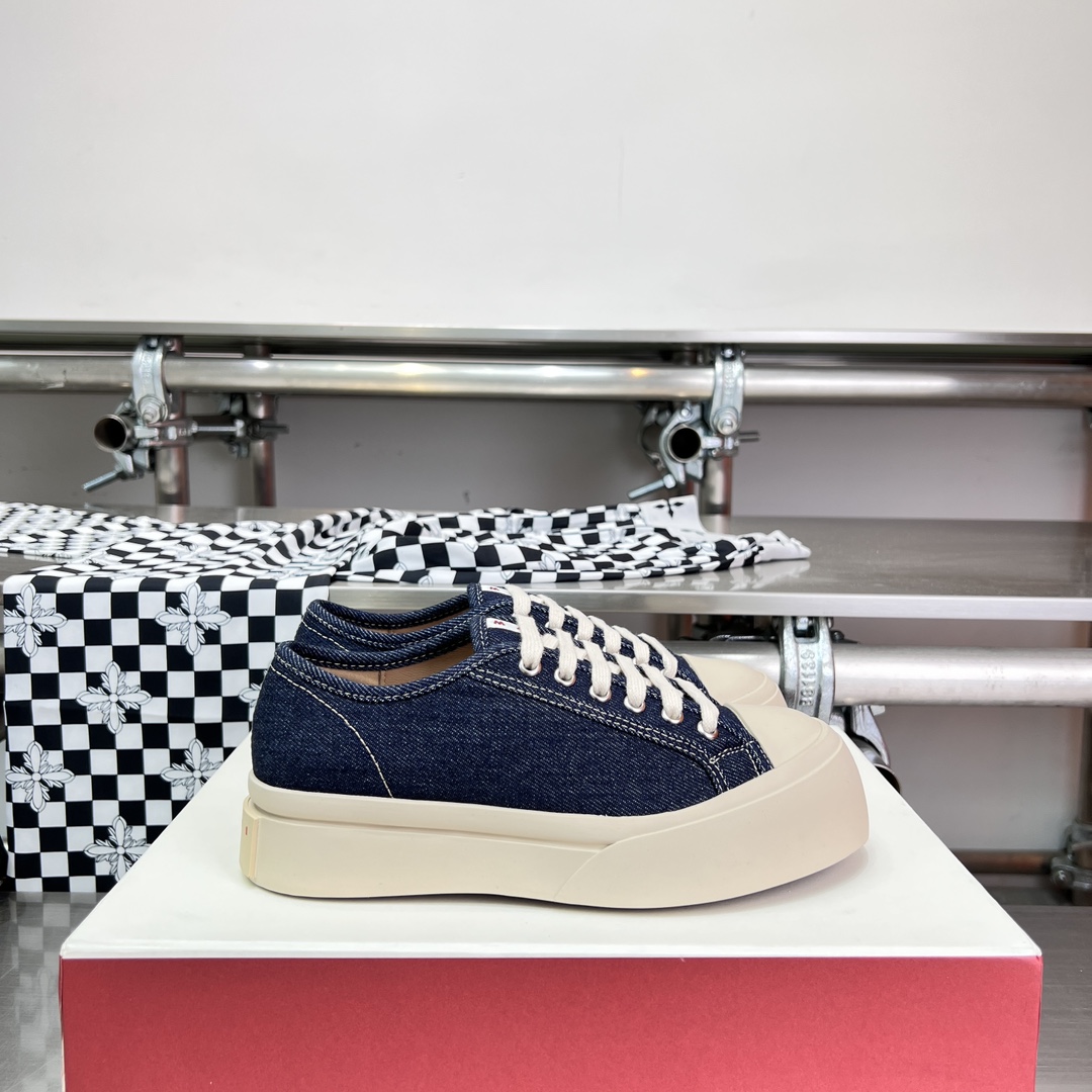 Marni Blue Denim Pablo Lace-up Sneaker - DopestKickz