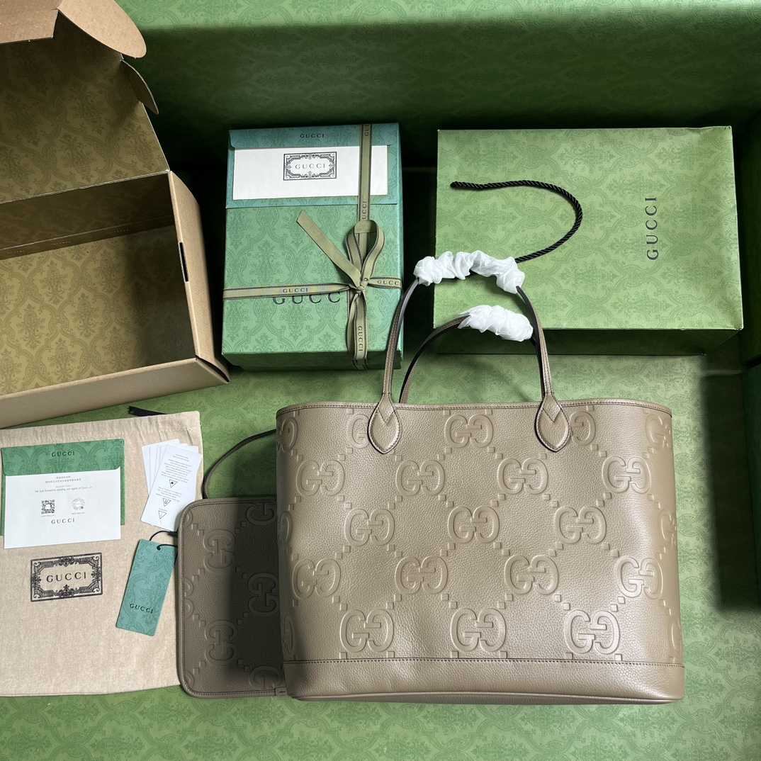 Gucci Jumbo GG Large Tote Bag(40-33-19CM) - DopestKickz