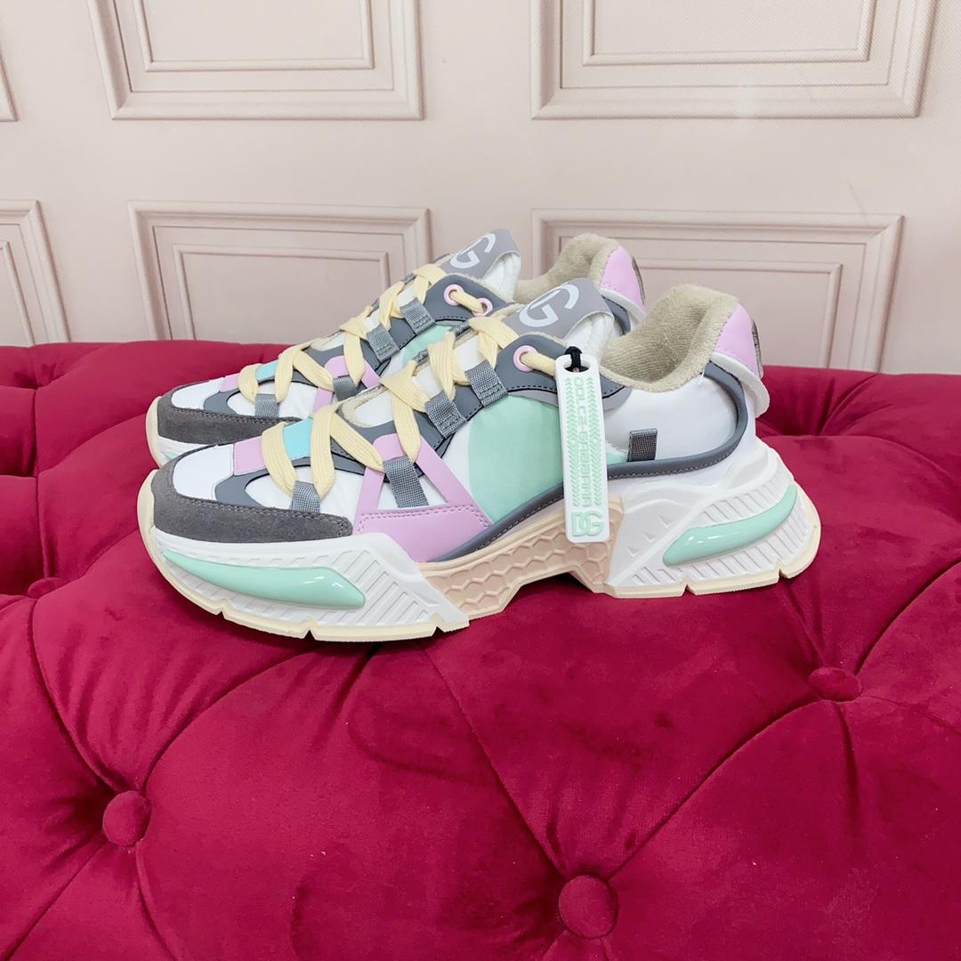 Dolce & Gabbana Mixed-Material Airmaster Sneakers - DopestKickz