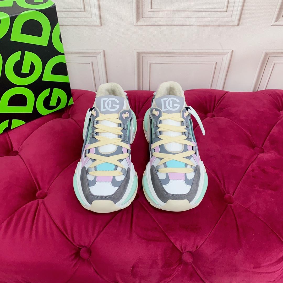 Dolce & Gabbana Mixed-Material Airmaster Sneakers - DopestKickz