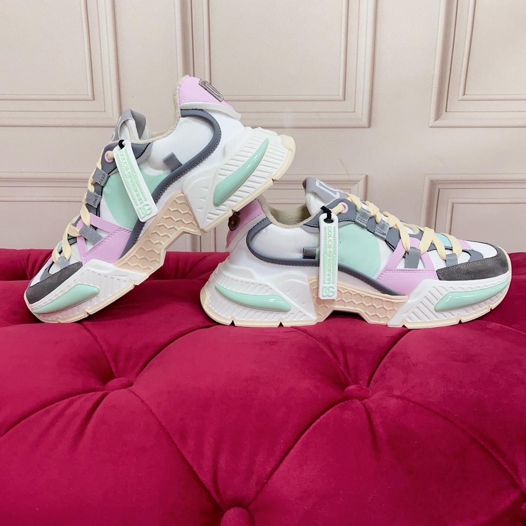 Dolce & Gabbana Mixed-Material Airmaster Sneakers - DopestKickz