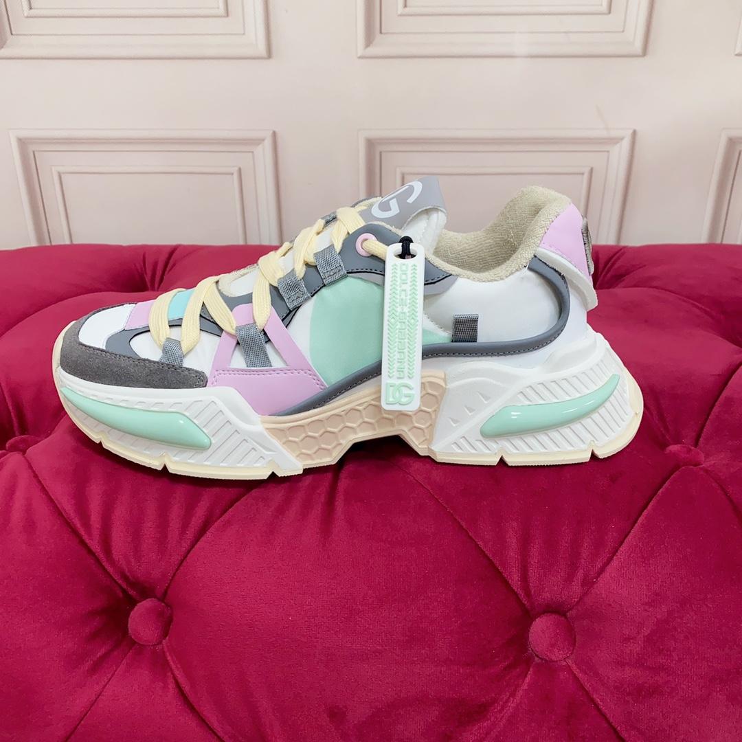 Dolce & Gabbana Mixed-Material Airmaster Sneakers - DopestKickz