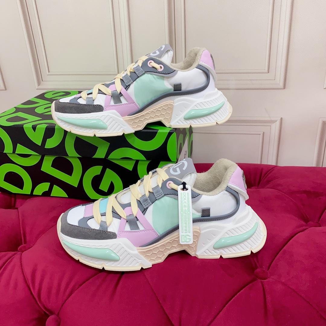 Dolce & Gabbana Mixed-Material Airmaster Sneakers - DopestKickz