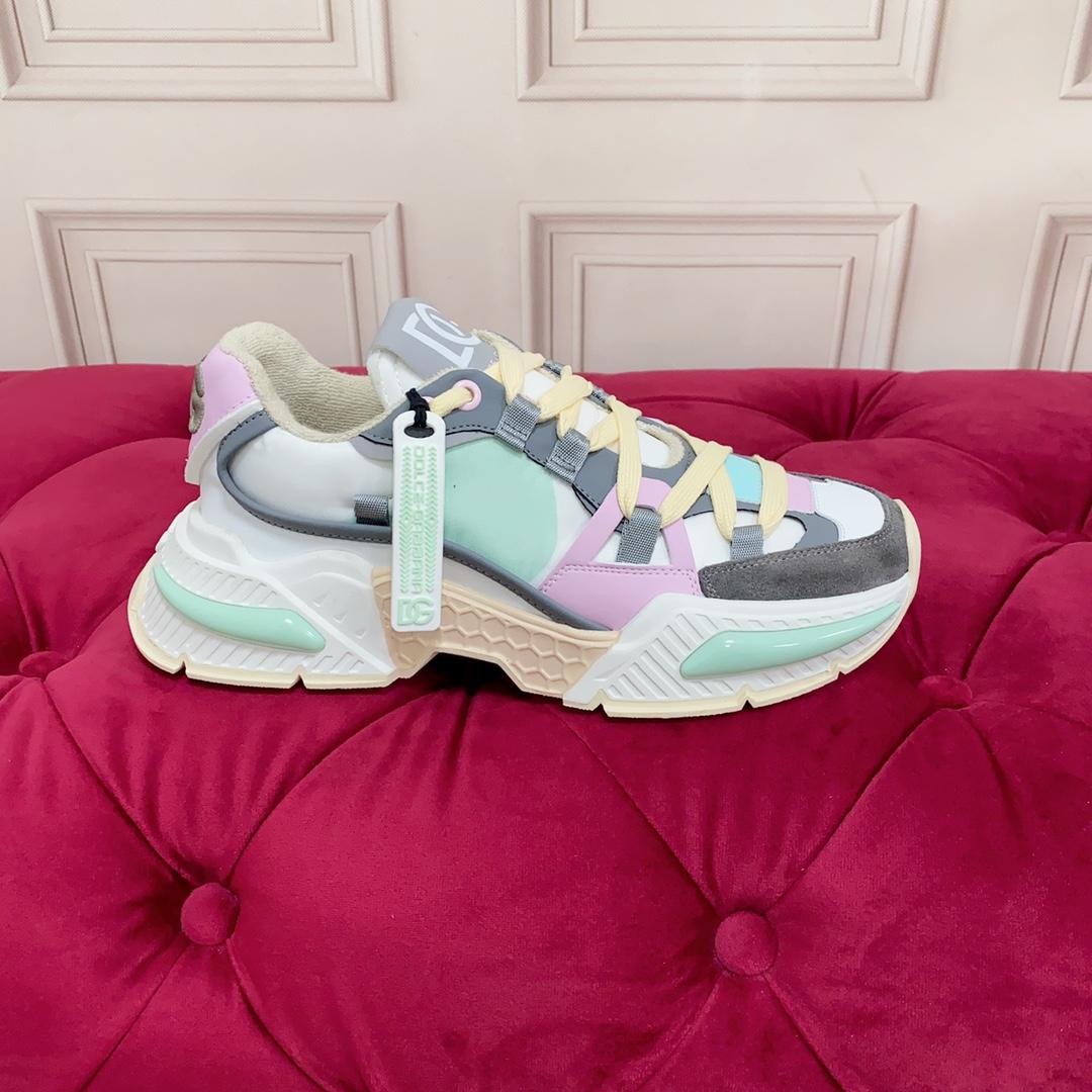 Dolce & Gabbana Mixed-Material Airmaster Sneakers - DopestKickz