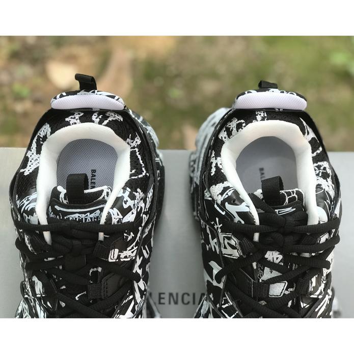 Balenciaga Track Graffiti Sneaker In Black - DopestKickz