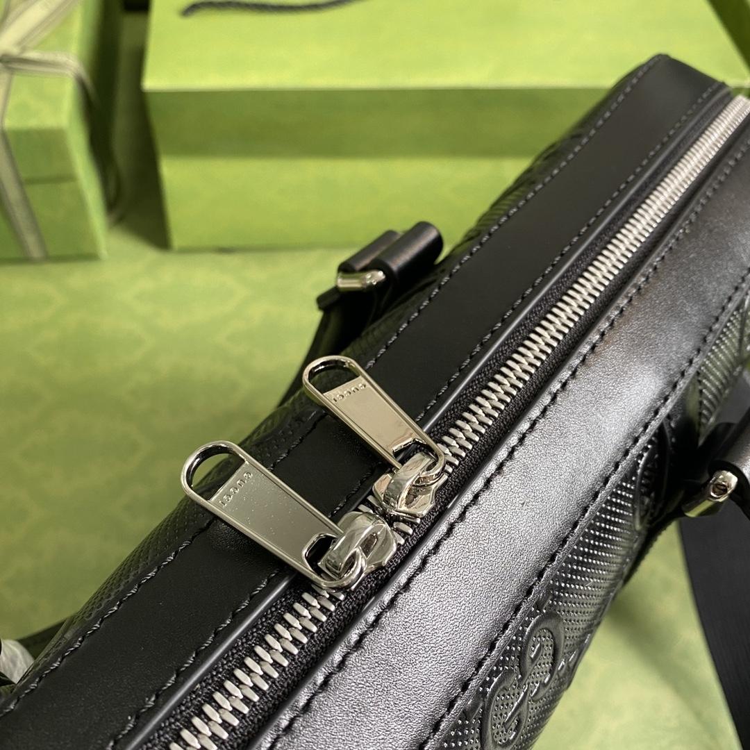Gucci GG Embossed Briefcase(40-29-6cm) - DopestKickz