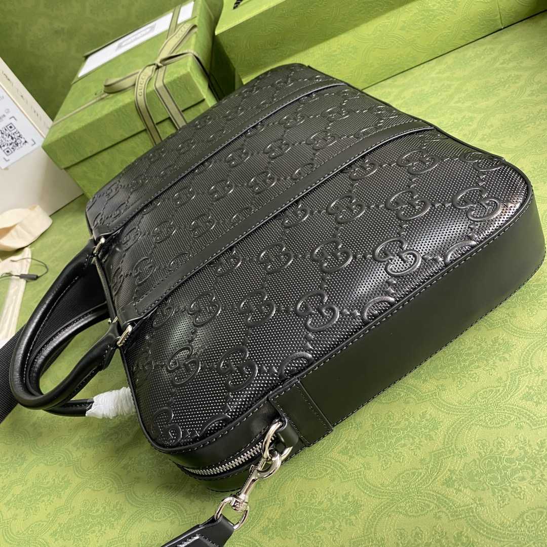 Gucci GG Embossed Briefcase(40-29-6cm) - DopestKickz