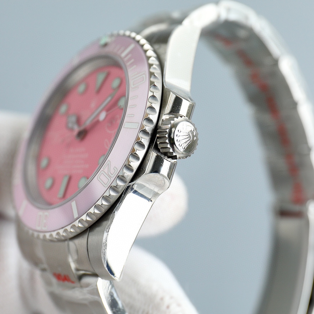 Rolex Submariner Pink Dial Watch - DopestKickz