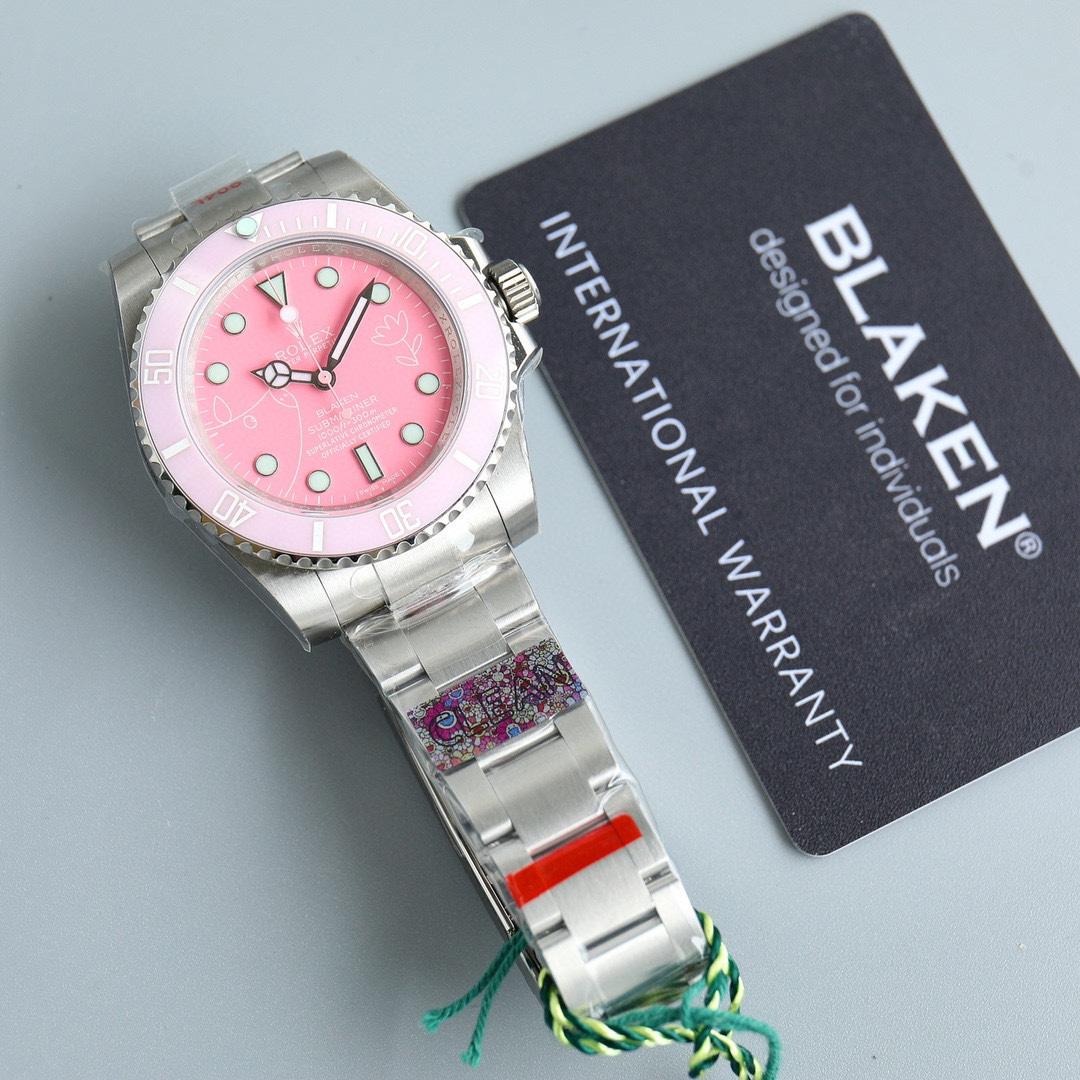 Rolex Submariner Pink Dial Watch - DopestKickz