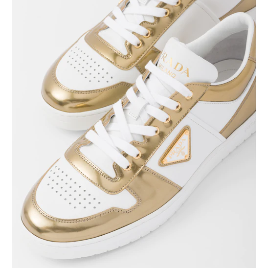 Prada Downtown Leather Sneakers - DopestKickz