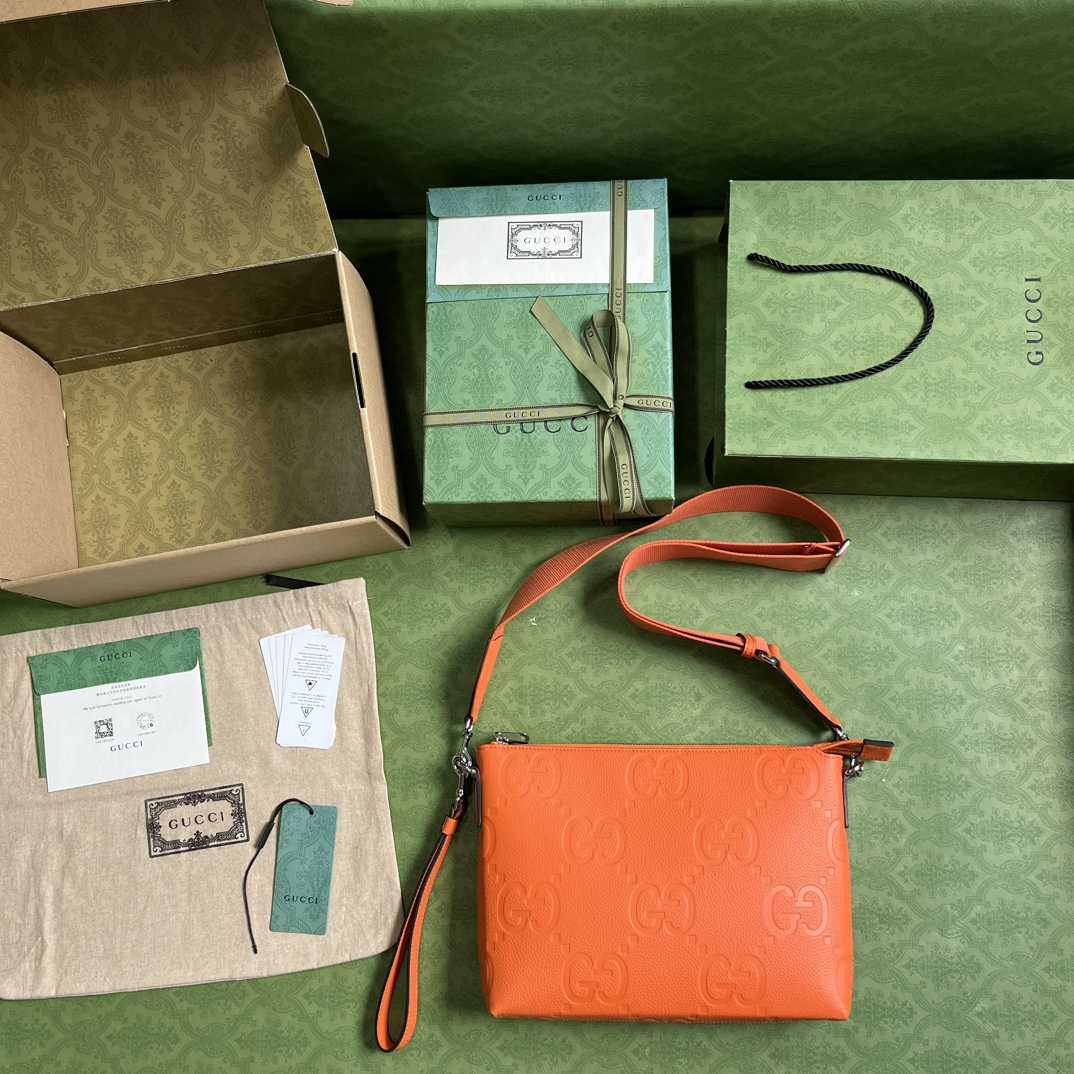 Gucci Jumbo GG Medium Messenger Bag(31-24.5-5cm) - DopestKickz