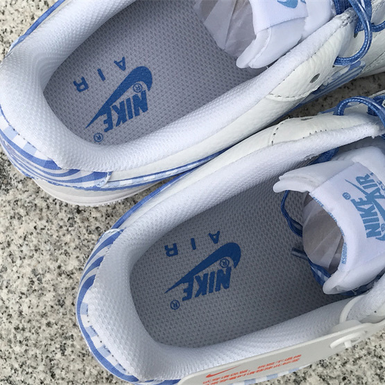 Nike Air Force 1 Low 'Blue Gingham' Sneaker       DZ2784-100 - DopestKickz