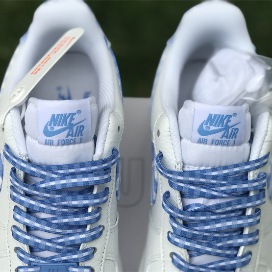 Nike Air Force 1 Low 'Blue Gingham' Sneaker       DZ2784-100 - DopestKickz