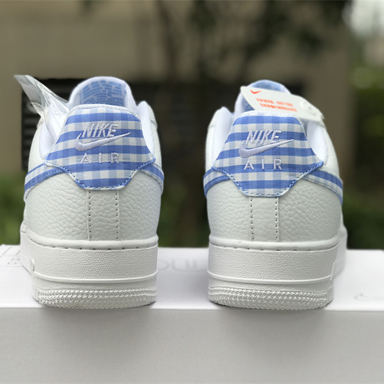 Nike Air Force 1 Low 'Blue Gingham' Sneaker       DZ2784-100 - DopestKickz