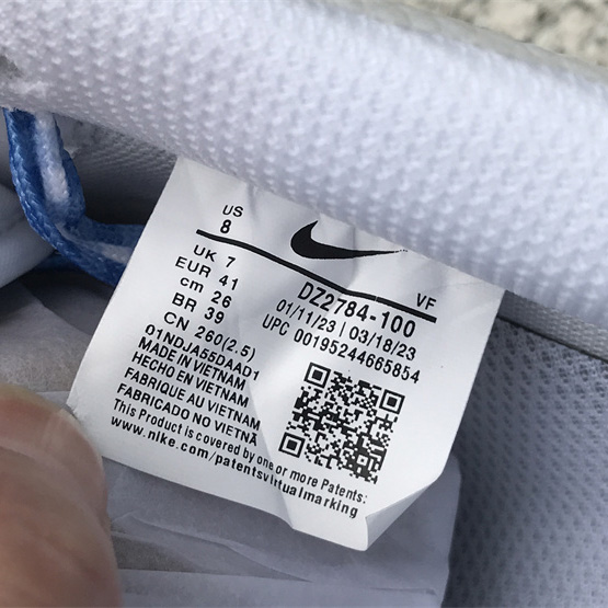 Nike Air Force 1 Low 'Blue Gingham' Sneaker       DZ2784-100 - DopestKickz