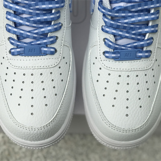 Nike Air Force 1 Low 'Blue Gingham' Sneaker       DZ2784-100 - DopestKickz