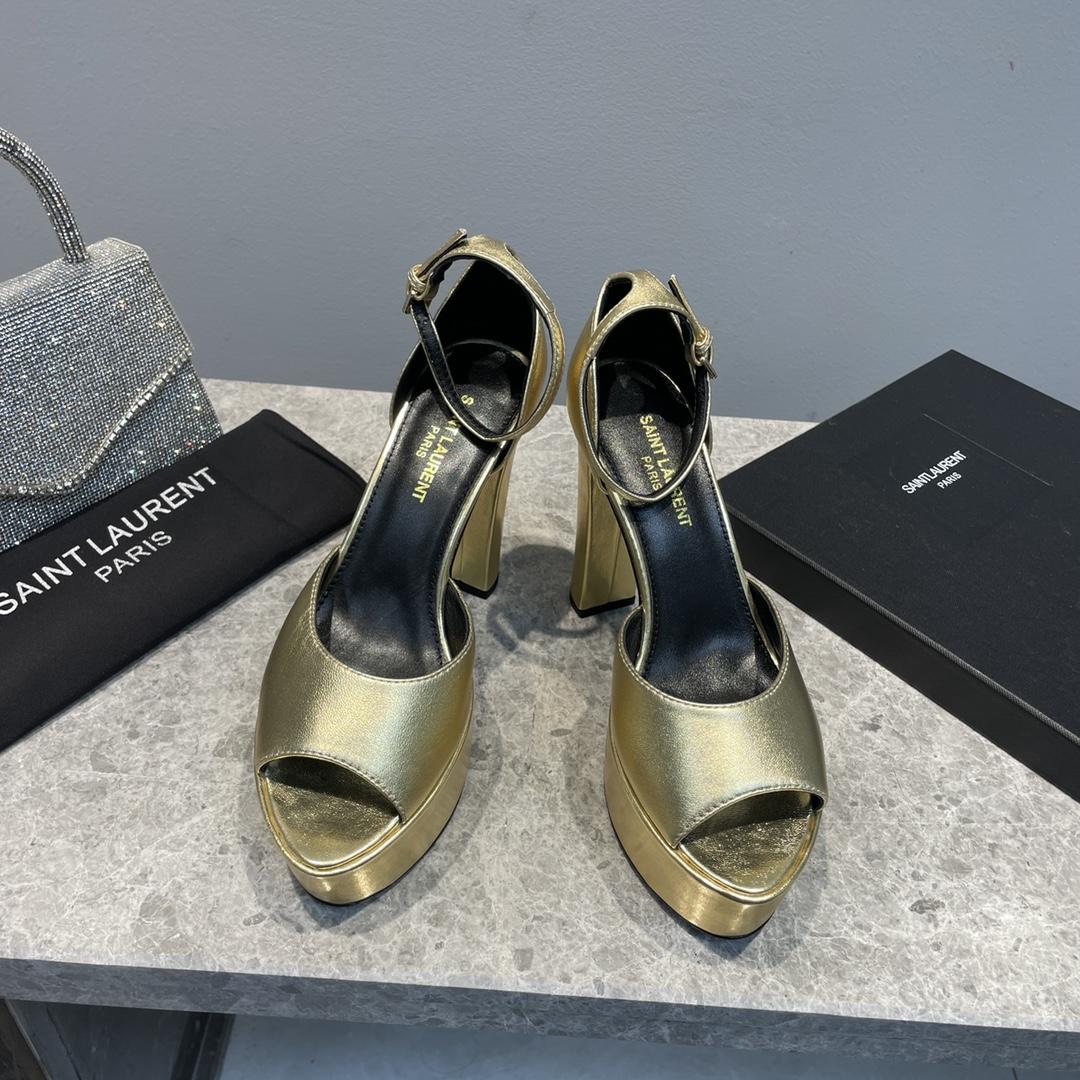 Saint Laurent Platform Sandals - DopestKickz