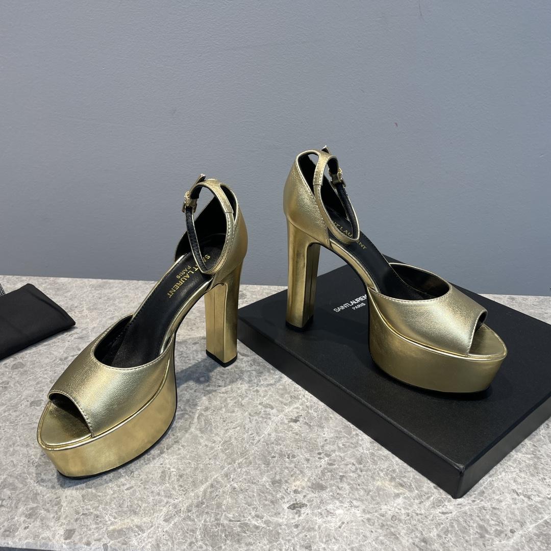 Saint Laurent Platform Sandals - DopestKickz