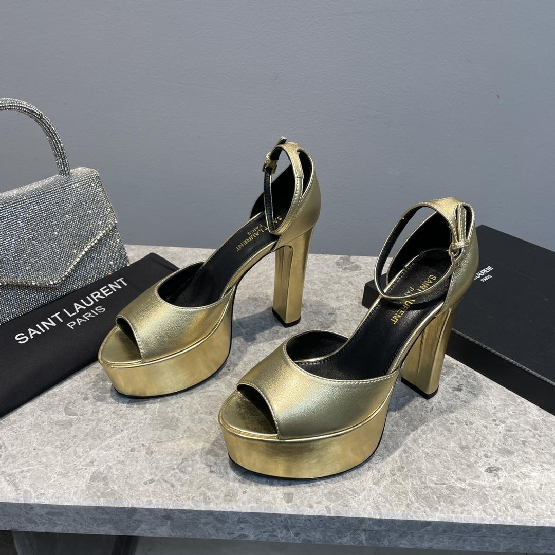 Saint Laurent Platform Sandals - DopestKickz