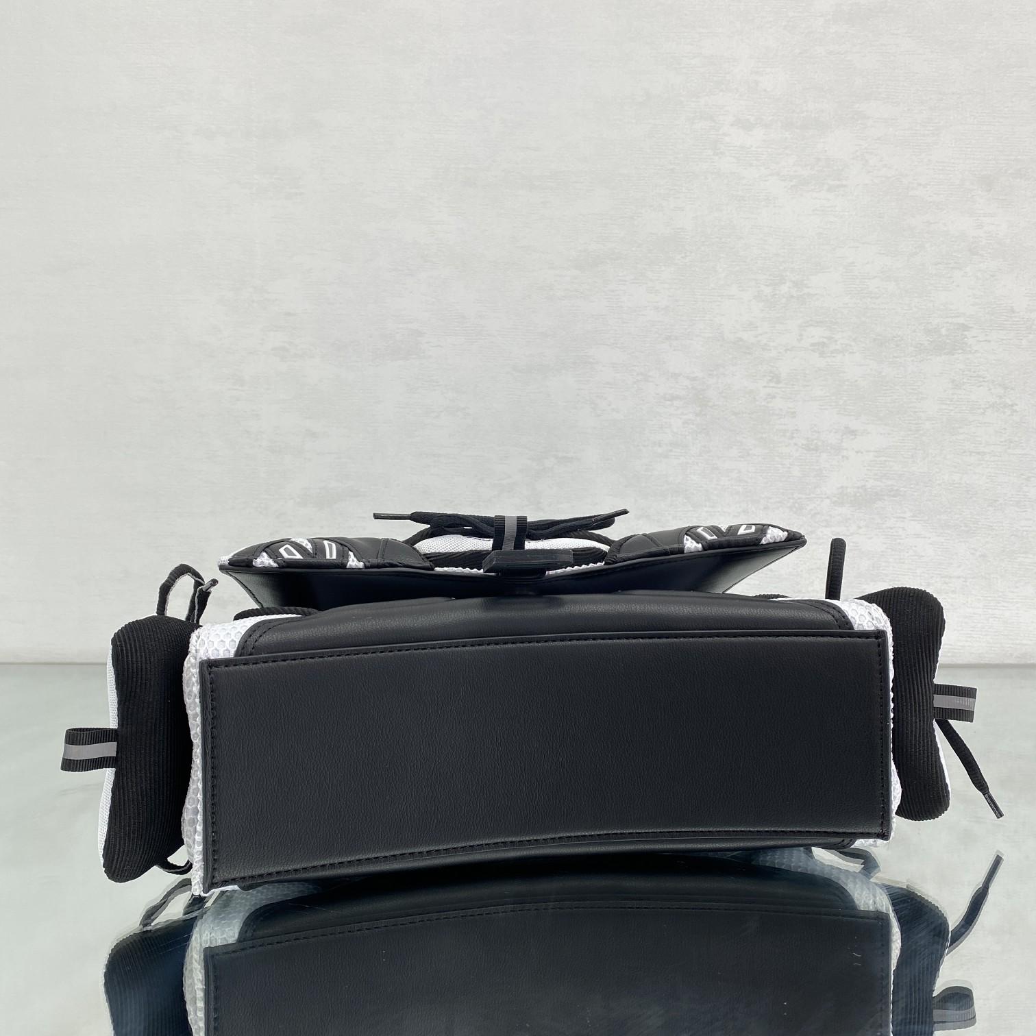 Balenciaga SneakerHead Medium Handbag In White/black - DopestKickz