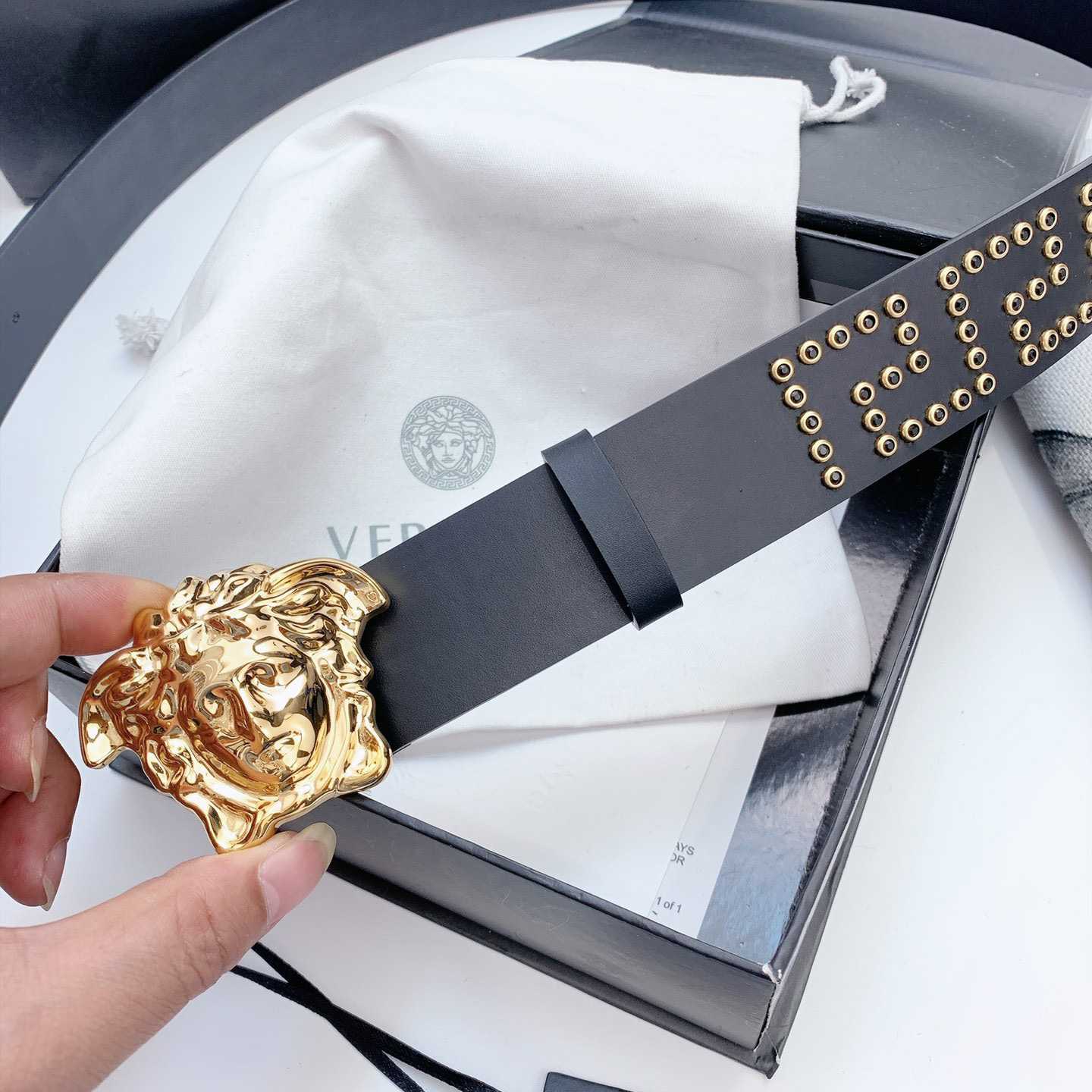 Versace Medusa Leathre Belt    40mm - DopestKickz