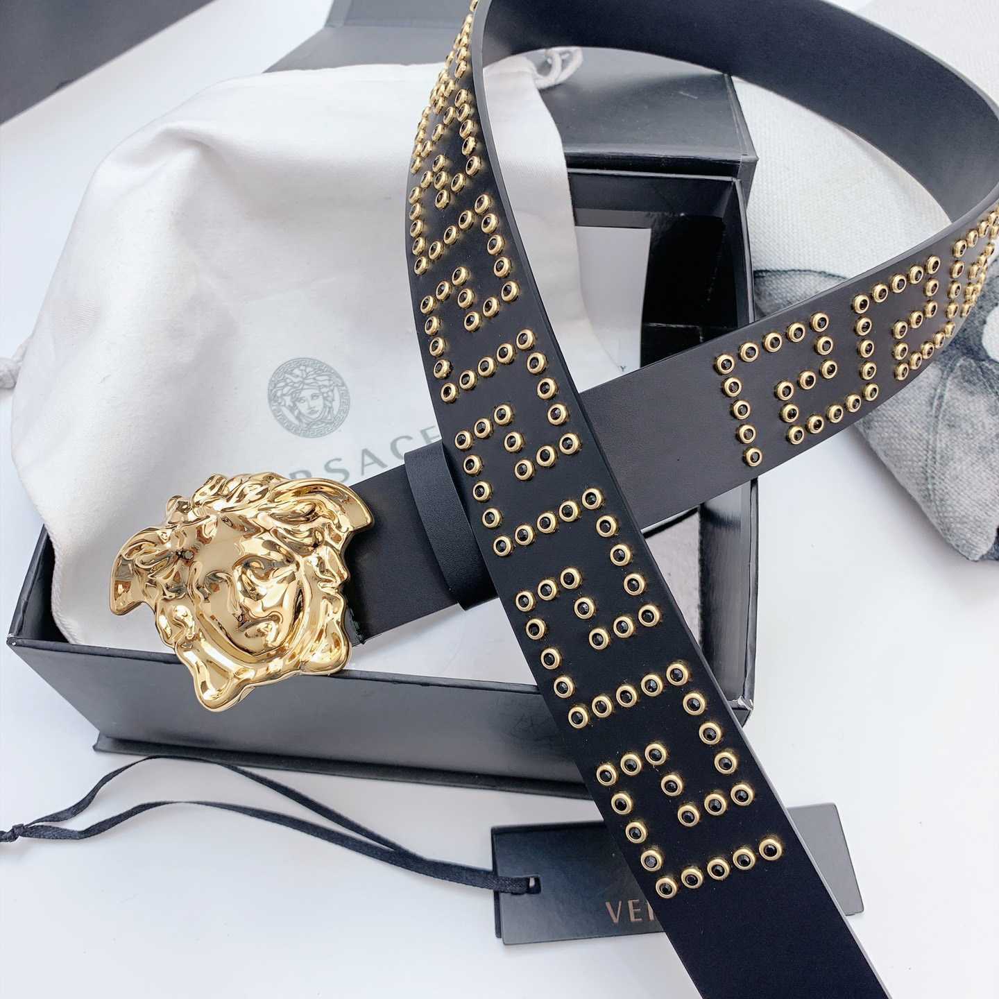 Versace Medusa Leathre Belt    40mm - DopestKickz
