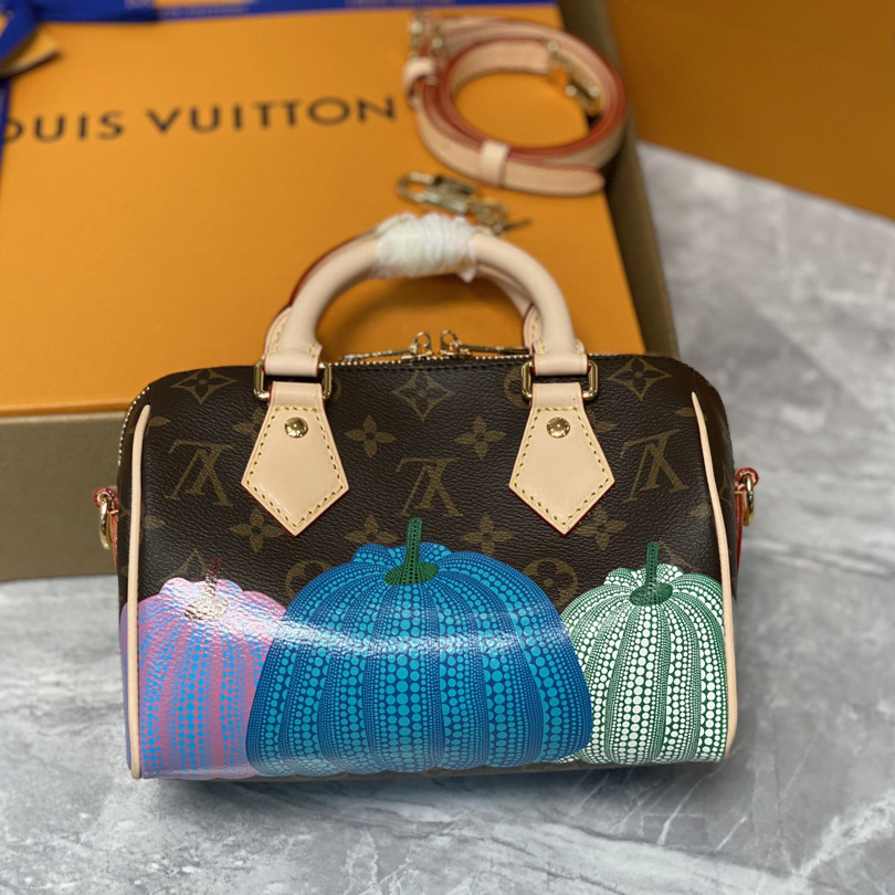 Louis Vuitton LV x YK Speedy Bandoulière 20  (20.5 x 13.5 x 12cm)       M46469 - DopestKickz