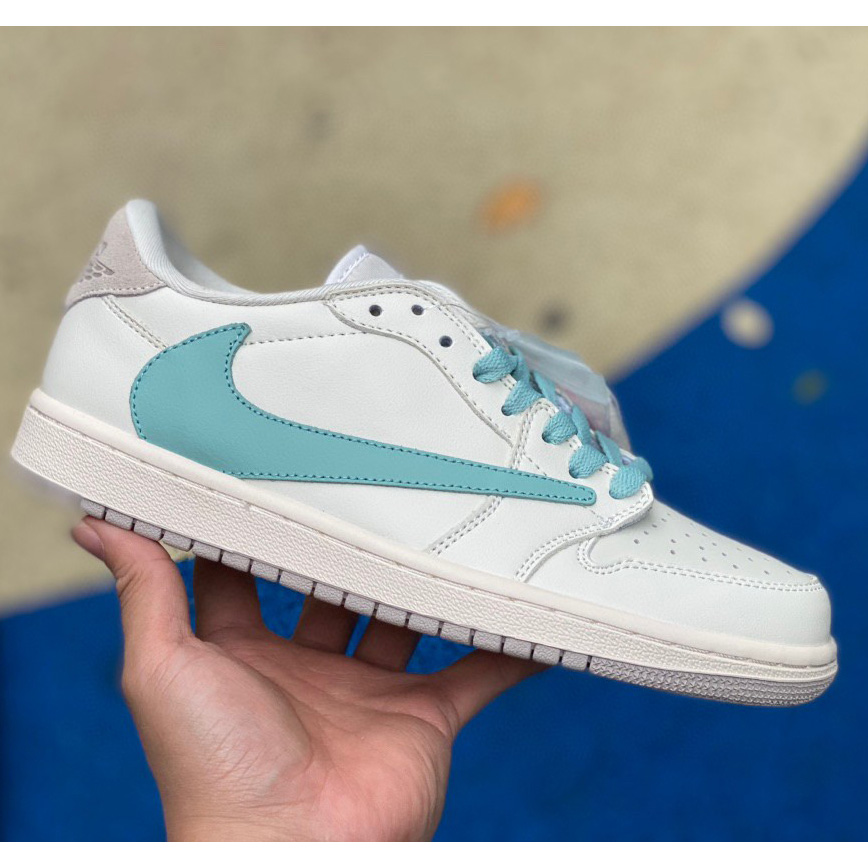 TIFFANY & CO. x Travis Scott x Air Jordan 1 Low “11837” Sneaker      DM7866-220 - DopestKickz