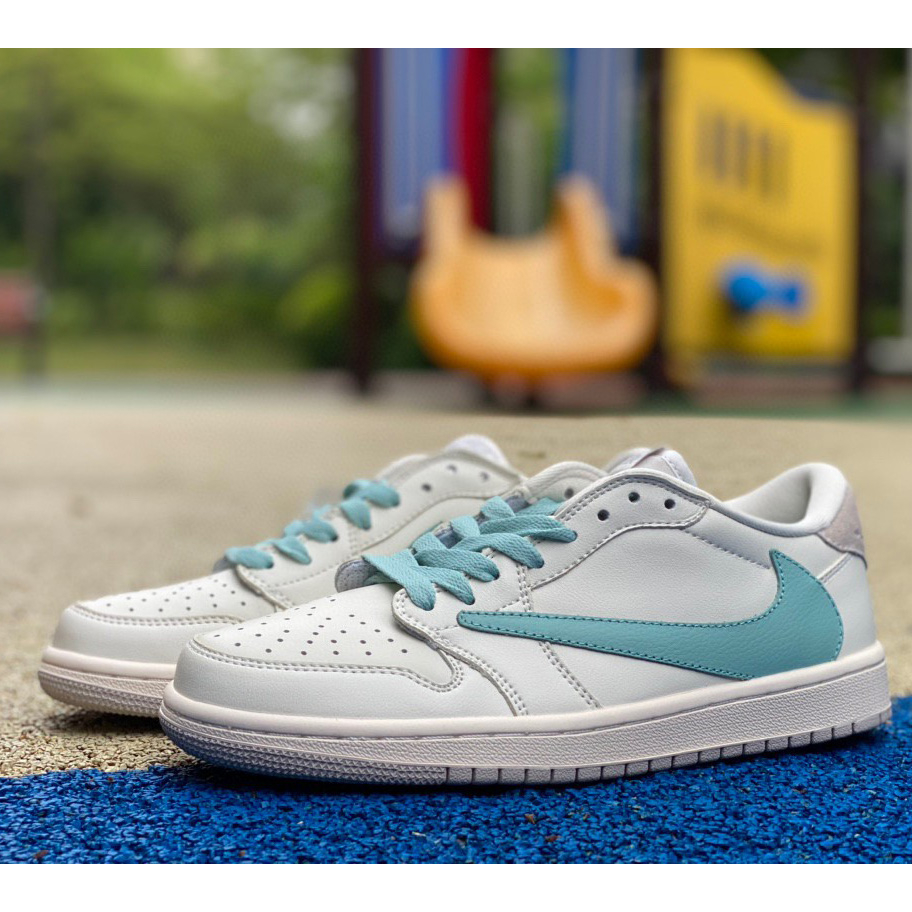 TIFFANY & CO. x Travis Scott x Air Jordan 1 Low “11837” Sneaker      DM7866-220 - DopestKickz