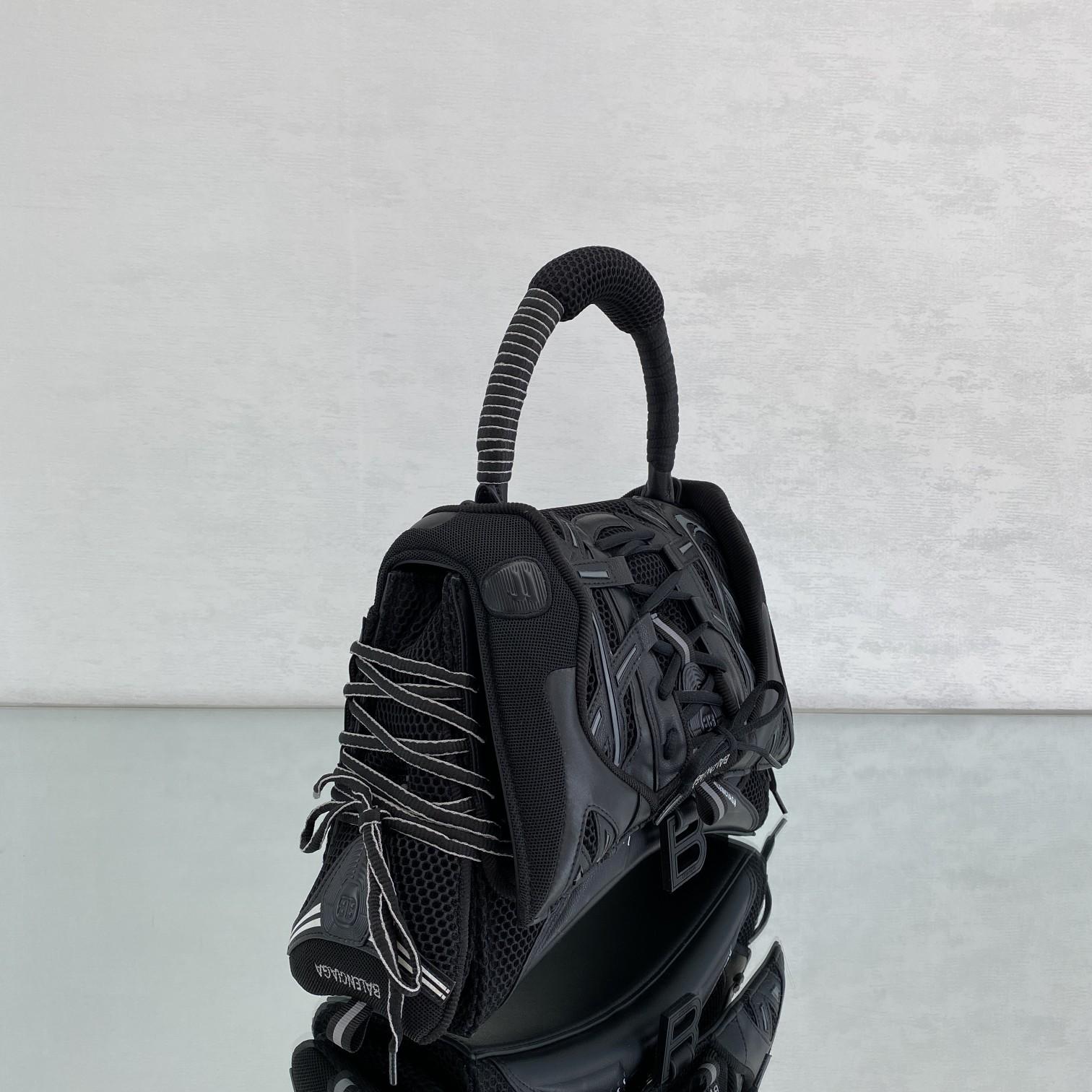 Balenciaga SneakerHead Medium Handbag In Black - DopestKickz