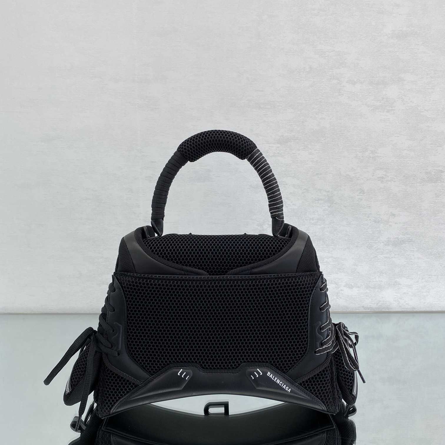 Balenciaga SneakerHead Medium Handbag In Black - DopestKickz