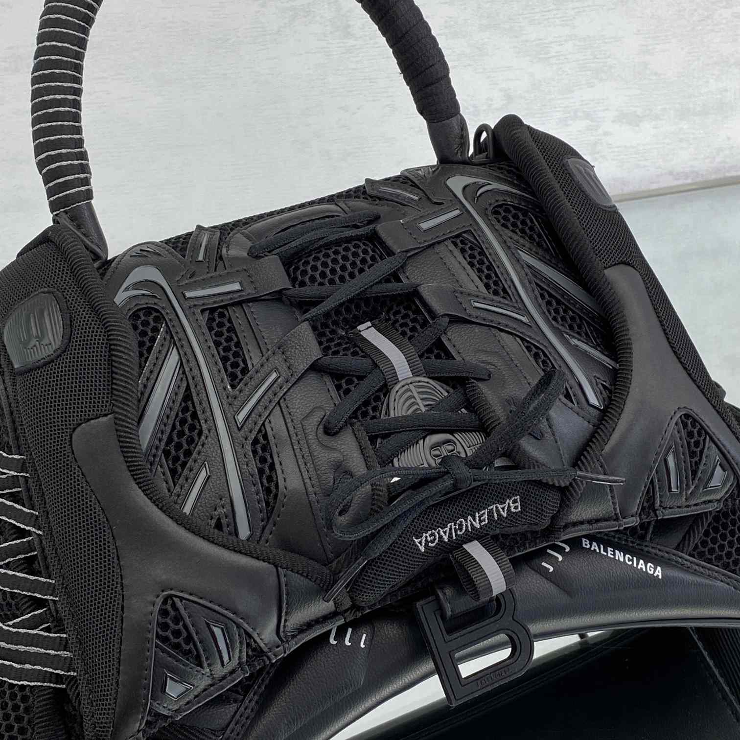 Balenciaga SneakerHead Medium Handbag In Black - DopestKickz