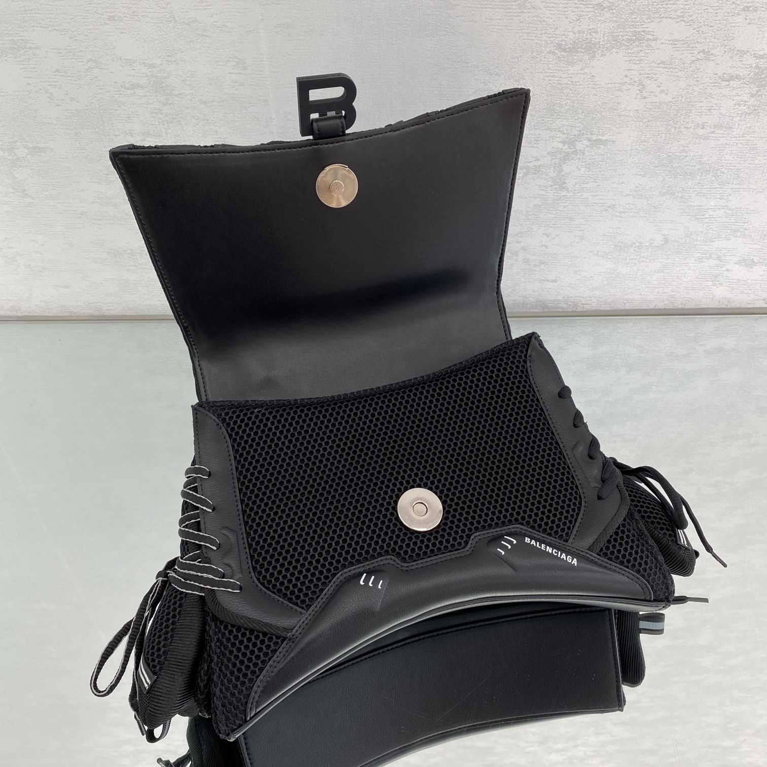 Balenciaga SneakerHead Medium Handbag In Black - DopestKickz