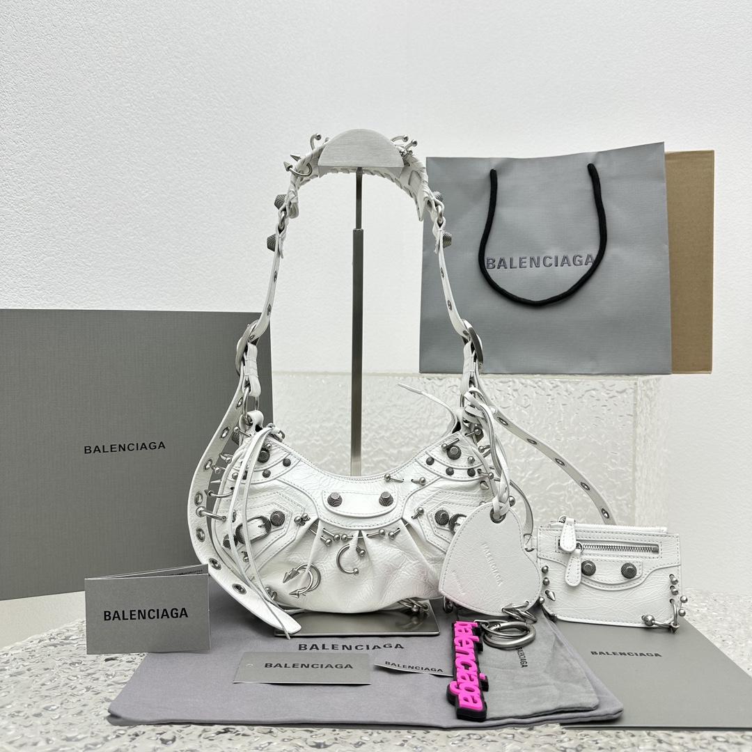 Balenciaga Women's Le Cagole Shoulder Bag(26-16-9.9cm) - DopestKickz