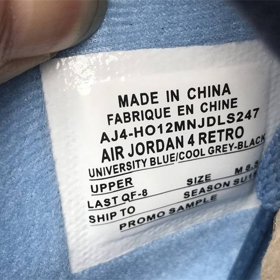 Air Jordan 4 Retro UNC PE Sneaker     AJ4-HO12MNJDLS247 - DopestKickz